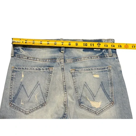 Mother Superior The Tomcat The Confession Distressed Straight Leg Jeans 27 - Picture 8 of 8